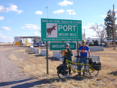 Antelope Wells, facing South, Border Station in background.